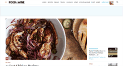 Desktop Screenshot of foodandwine.com